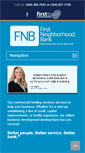 Mobile Screenshot of firstneighborhoodbank.com