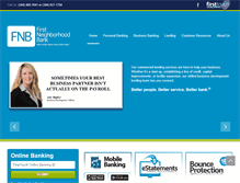 Tablet Screenshot of firstneighborhoodbank.com